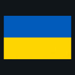 Póster Imagen de lienzo con bandera de Ucrania<br><div class="desc">Enorme lienzo impreso con bandera de Ucrania. Este producto es su personalizable.</div>