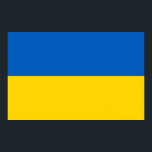 Póster Imagen de lienzo con bandera de Ucrania<br><div class="desc">Enorme lienzo impreso con bandera de Ucrania. Este producto es su personalizable.</div>
