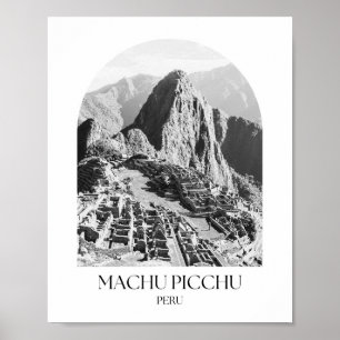 Póster Imagen de Machu Picchu en el arco de Perú