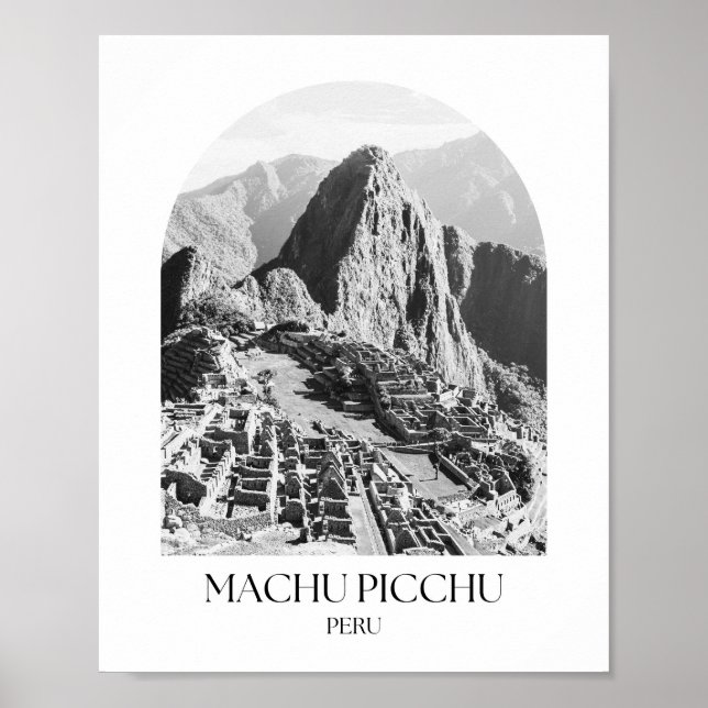 Póster Imagen de Machu Picchu en el arco de Perú (Frente)
