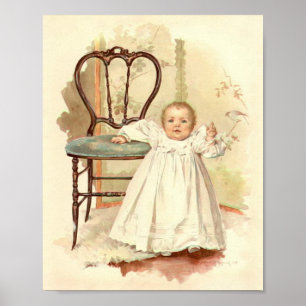Póster Imagen de Maud Humphrey Baby's First Step