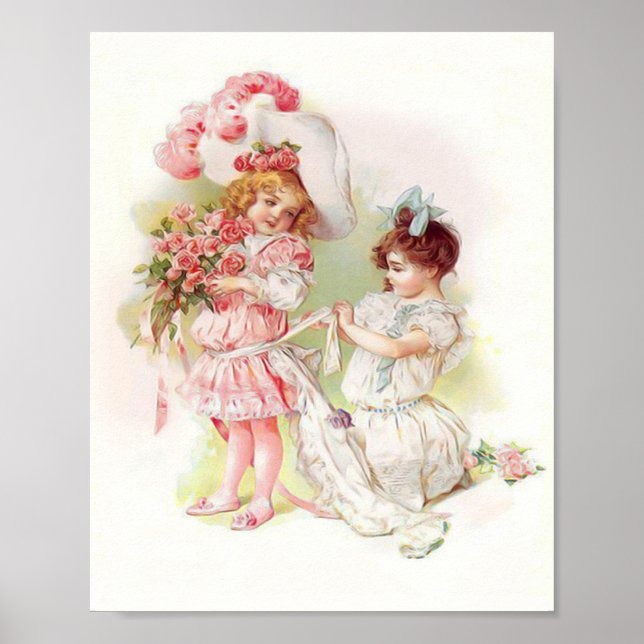 Póster Imagen de Maud Humphrey Jugando Bridesmaids Imprim (Frente)