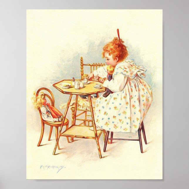 Póster Imagen de Maud Humphrey Tea Fiesta (Frente)