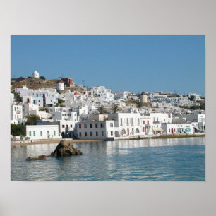 Póster Imagen de Mykonos Grecia
