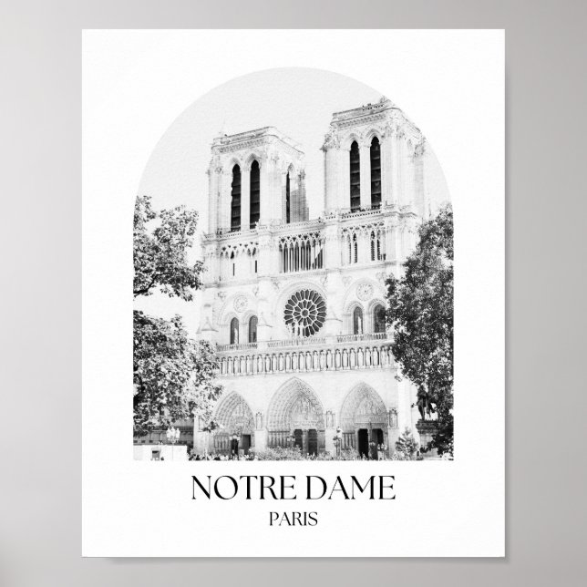 Póster Imagen de Notre Dame Paris Arch (Frente)