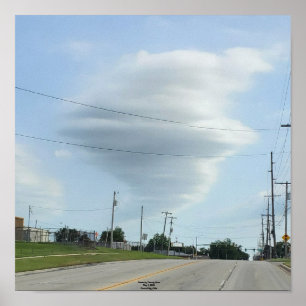 Póster imagen de nube de torbellino