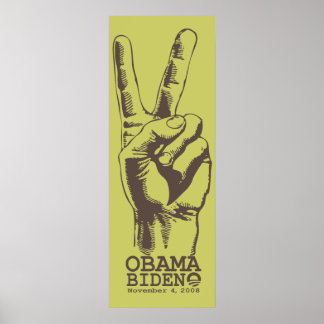 Póster Imagen de Obama Biden Peace