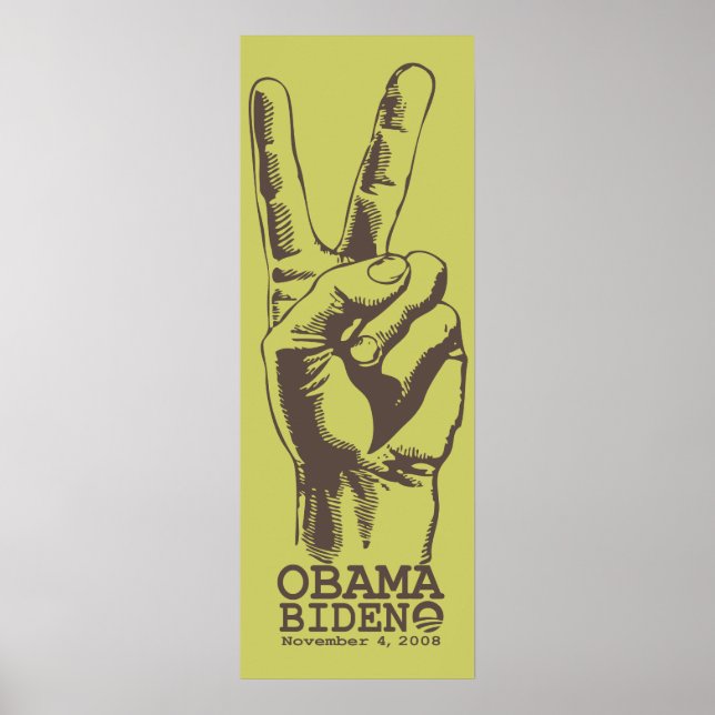 Póster Imagen de Obama Biden Peace (Frente)
