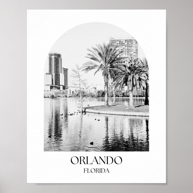 Póster Imagen de Orlando Florida Arch Photo Print (Frente)