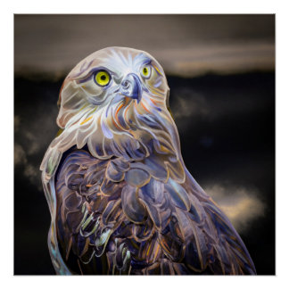 Póster Imagen de pintura al óleo digitalmente realzada de