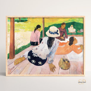 Póster Imagen de pintura de Paul Gauguin Siesta
