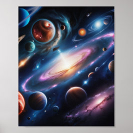 Póster Imagen de planetas