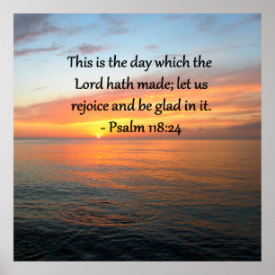PÓSTER IMAGEN DE PSALM 118:24 SUNRISE