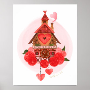 Póster Imagen de San Valentín Cuckoo