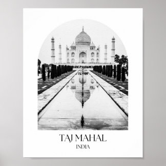 Póster Imagen de Taj Mahal Arco de India