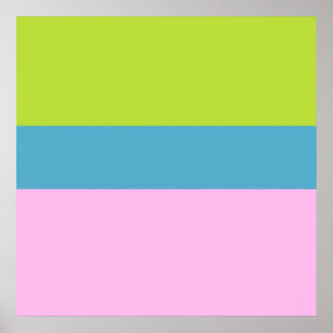 Póster imagen de tres colores