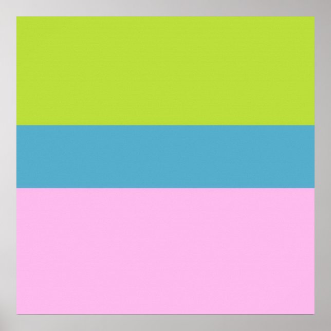 Póster imagen de tres colores (Frente)