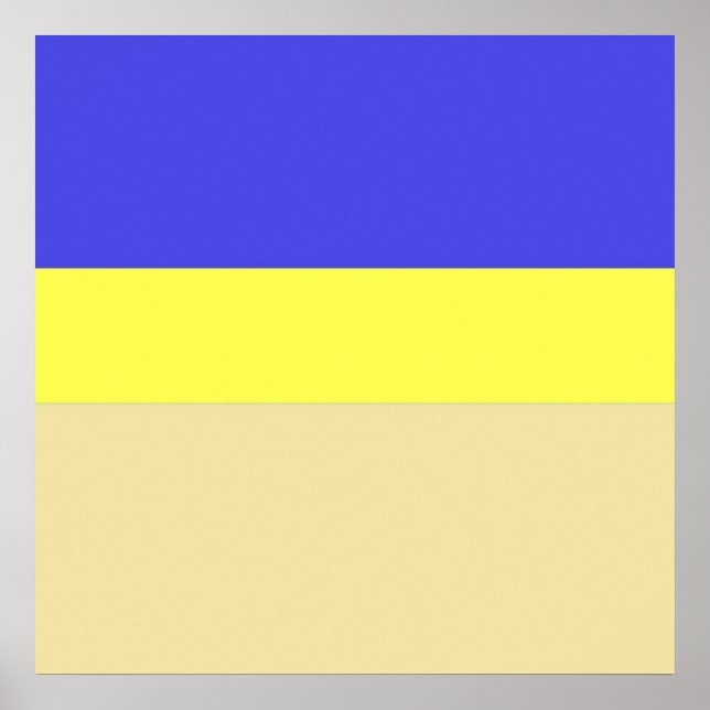 Póster imagen de tres colores (Frente)