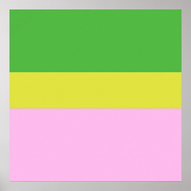 Póster imagen de tres colores (Frente)