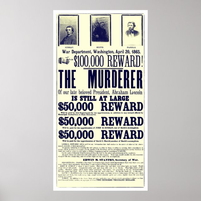Póster Imagen de un asesino de Lincoln (Frente)