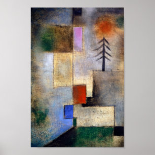 Póster Imagen de un pequeño abeto - Paul Klee - pintura d