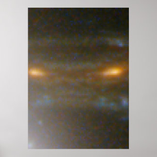 Póster Imagen de una galaxia distante con una orientación