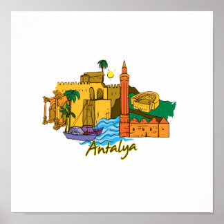 Póster imagen de vacaciones de viaje de antalya.png