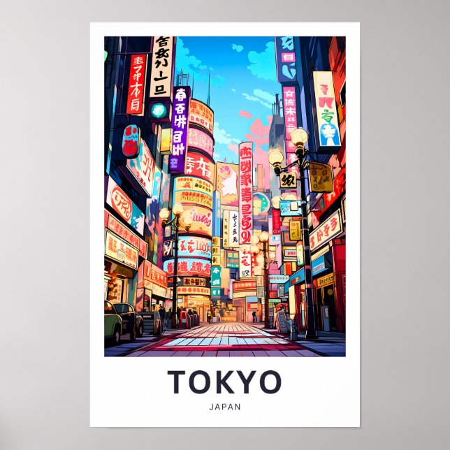 Póster Imagen de viaje de Tokio (Frente)