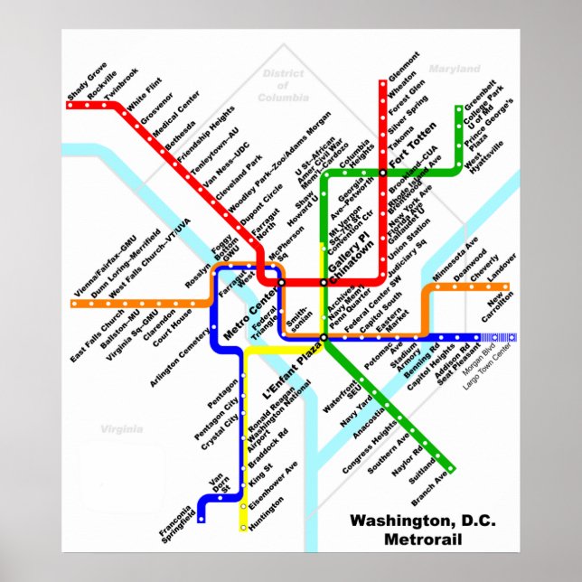 Póster Imagen de Washington dc (Frente)