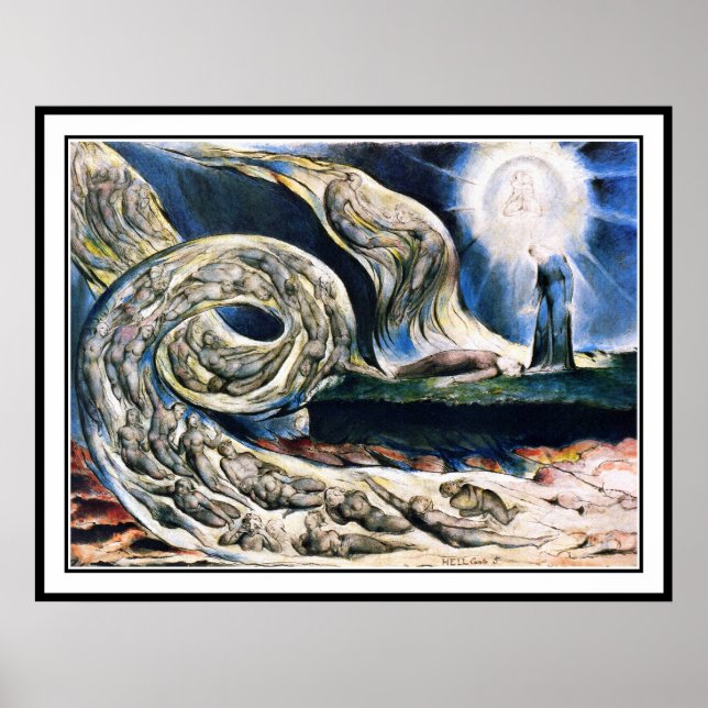 Póster Imagen de William Blake Poster: "Remolino de amant (Frente)