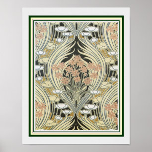 Póster Imagen de William Morris Art Nouveau 11 x 14