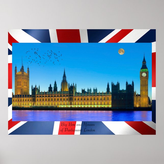 Póster Imagen del Big Ben para poster (Frente)