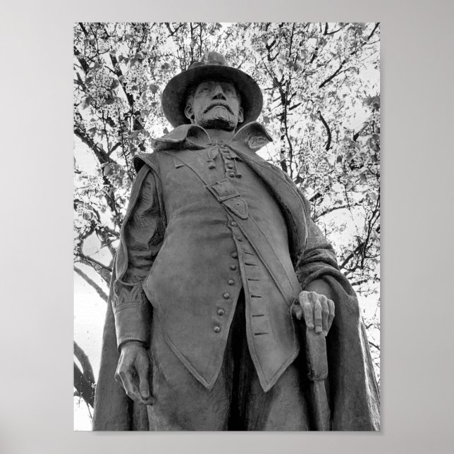 Póster Imagen del gobernador William Bradford (Frente)