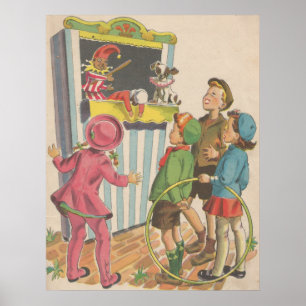 Póster Imagen del libro de rimas de la guardería de 1944
