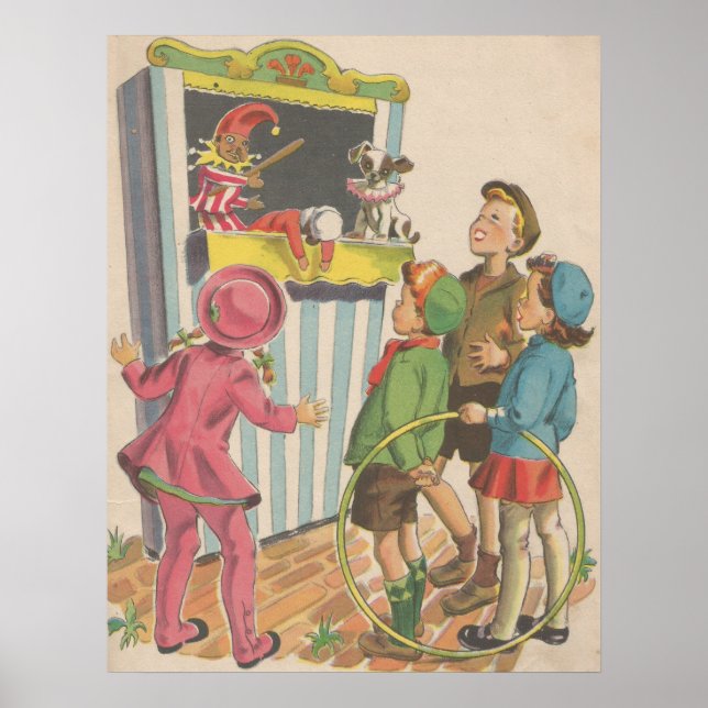 Póster Imagen del libro de rimas de la guardería de 1944 (Frente)