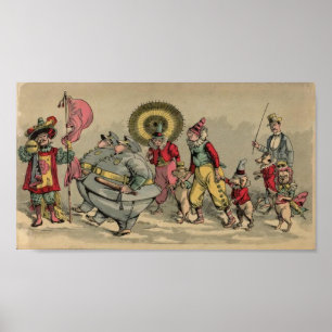 Póster Imagen del libro infantil Circus Procession 1888