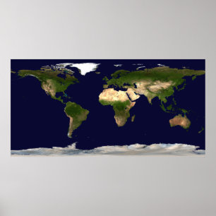 Póster Imagen del satélite de tierra