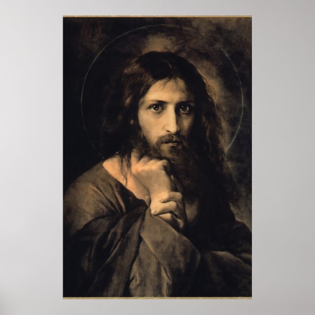 Póster Imagen devocional de Cristo (Frente)