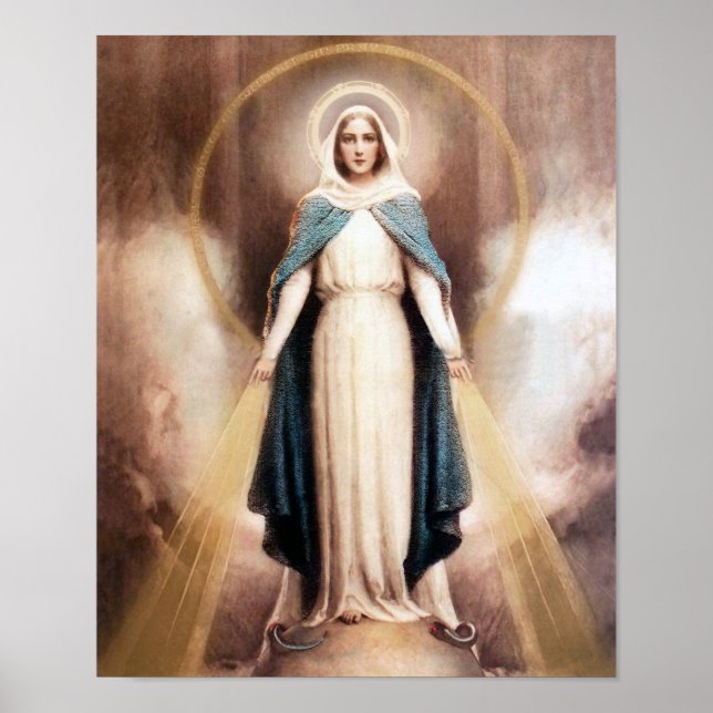 Póster Imagen Devocional de Nuestra Señora de la Gracia. (Frente)
