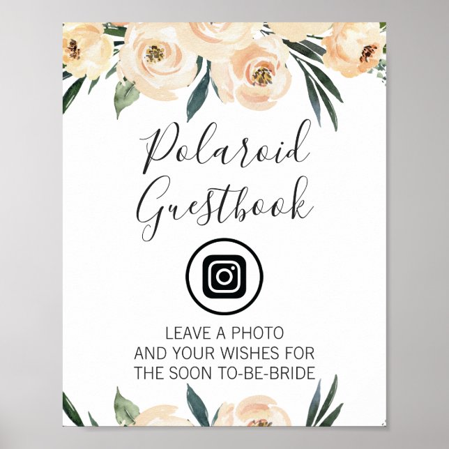 Póster Imagen editable de señaligen de desayuno de boda f (Frente)