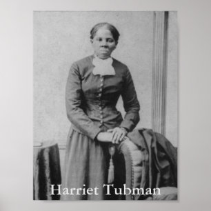 Póster Imagen en blanco y negro de Harriet Tubman
