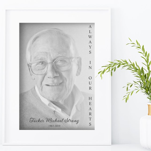 Póster Imagen en Blanco y Negro para Servicio Funerario (Subido por el creador)