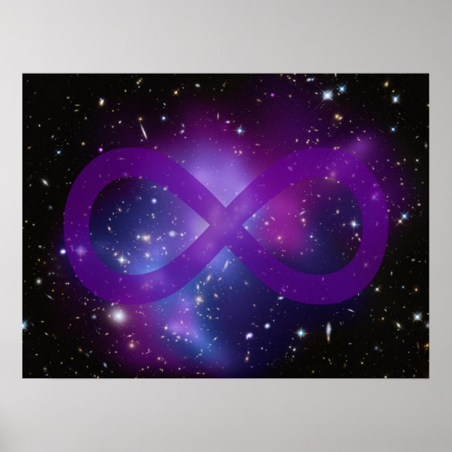 Póster Imagen Espacial Púrpura (Frente)