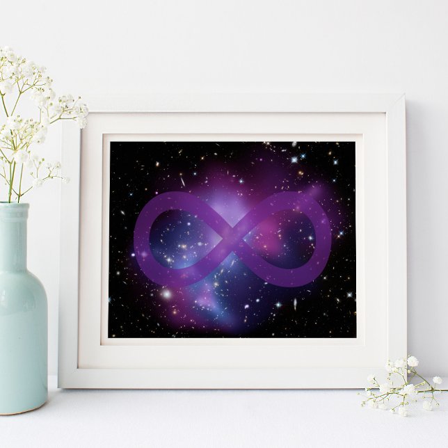 Póster Imagen Espacial Púrpura (Purple Celestial Infinity)