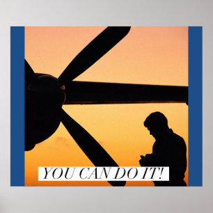 Póster Imagen experimental de motivación