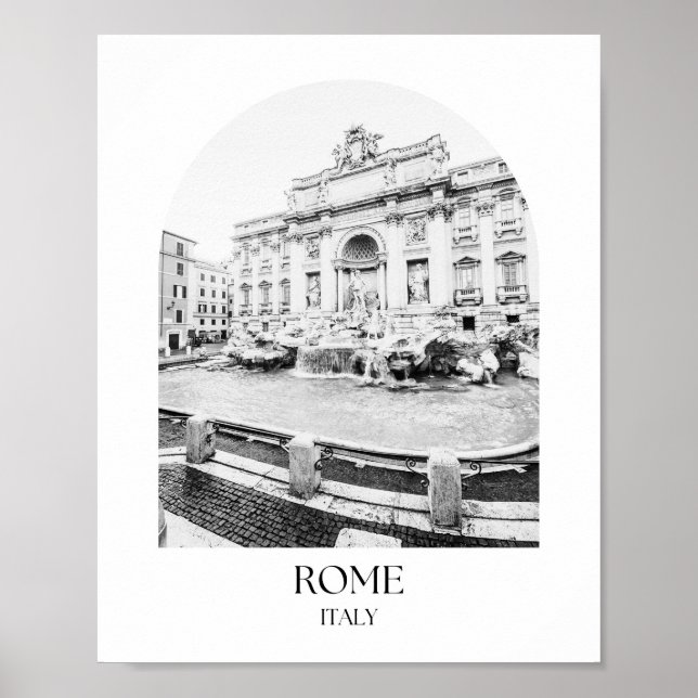 Póster Imagen fotográfica de arco de Roma Italia (Frente)