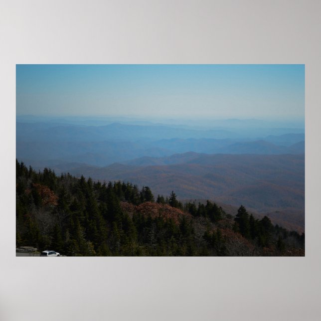 Póster Imagen fotográfica de las montañas Inspiradoras (Frente)