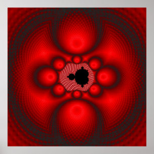 Póster Imagen fractal de Mandelbrot de fantasía