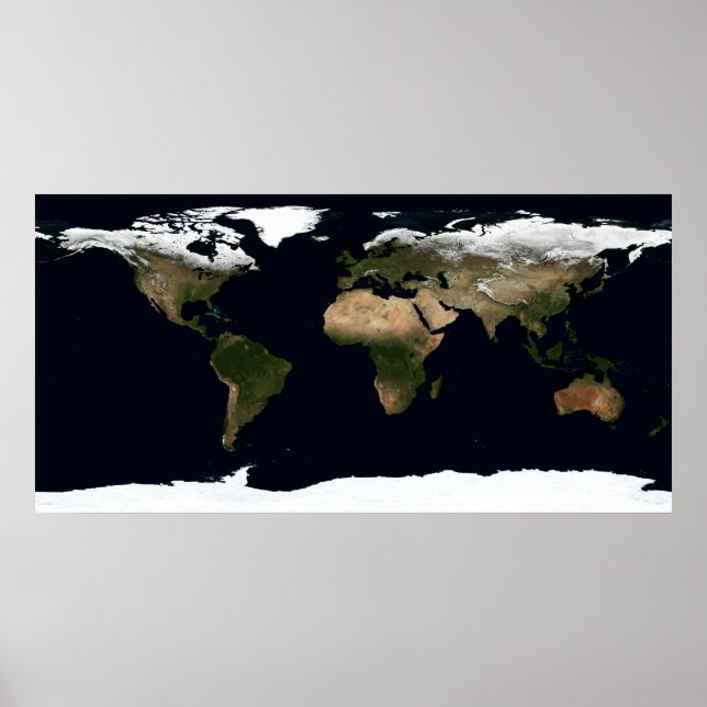 Póster Imagen global de nuestro mundo (Frente)