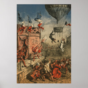 Póster Imagen Humorística De Un Perforador Teatral